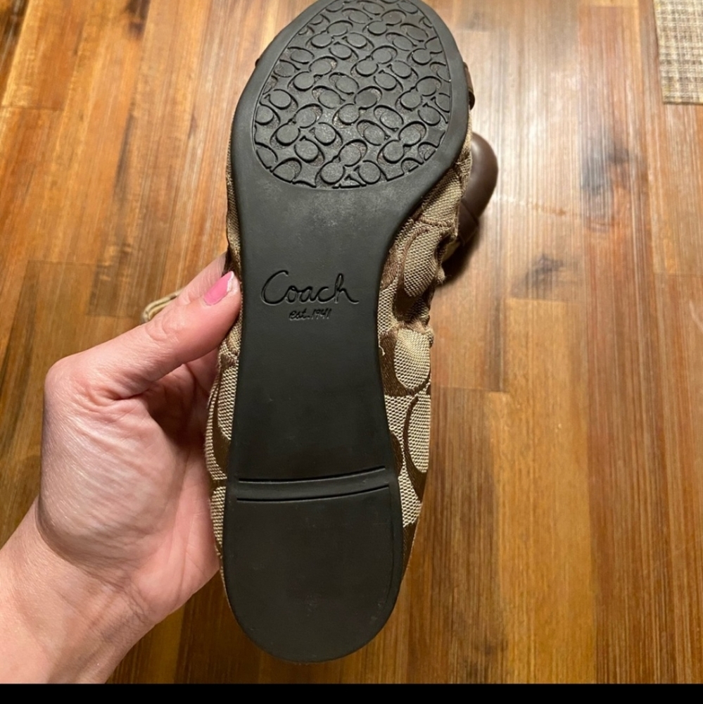 Coach Delphine Signature Ballet Flat shoes